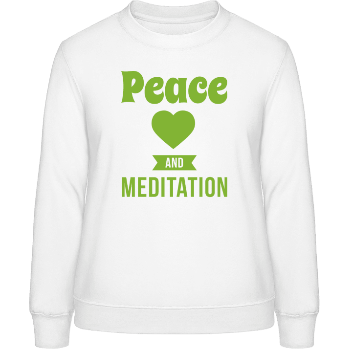 Peace Love Meditation Sweatshirt för kvinnor contain pic
