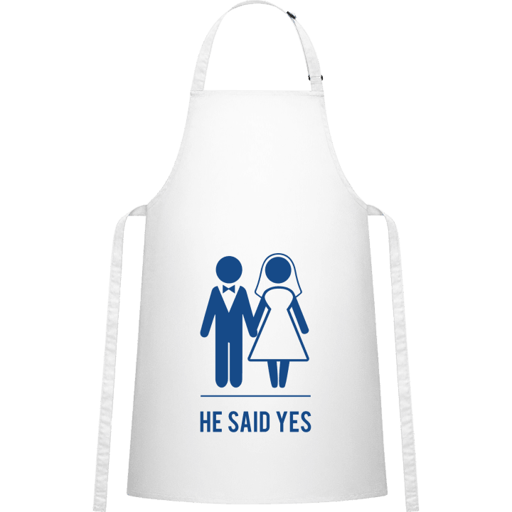 He Said Yes Kitchen Apron contain pic
