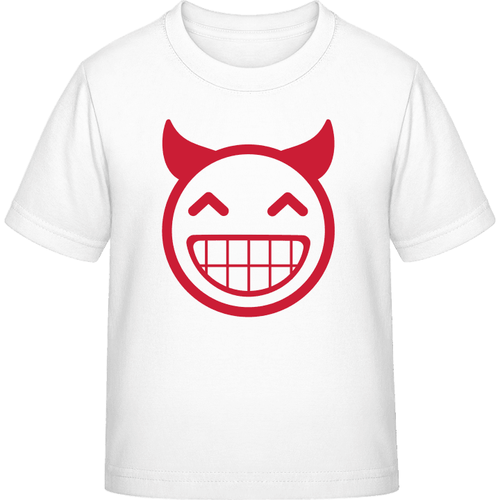 Devil Smiling T-skjorte for barn contain pic