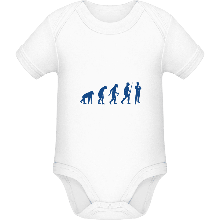 Policeman Evolution Baby romper kostym contain pic