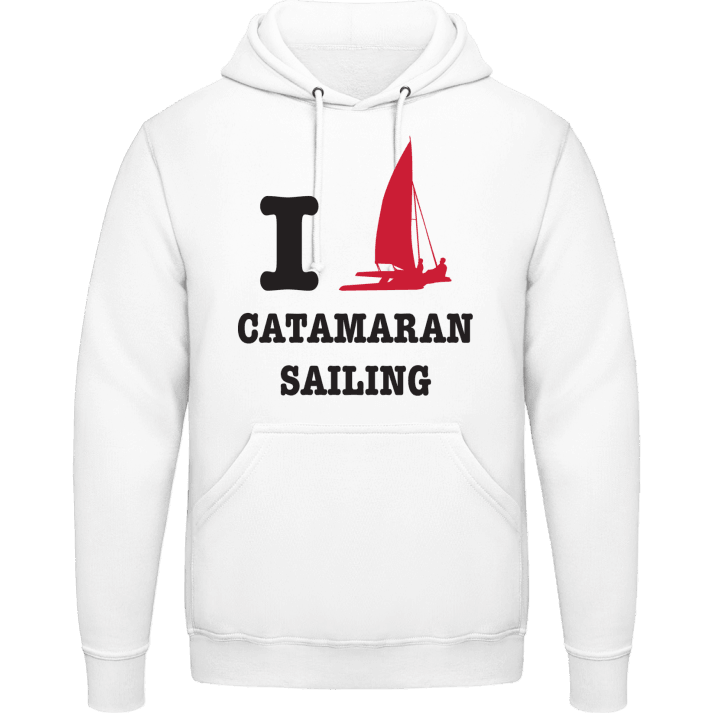 I Love Catamaran Sailing Felpa con cappuccio contain pic
