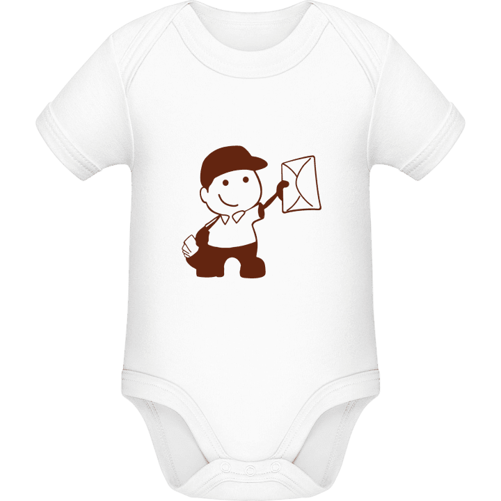 Postman Illustration Baby Romper contain pic