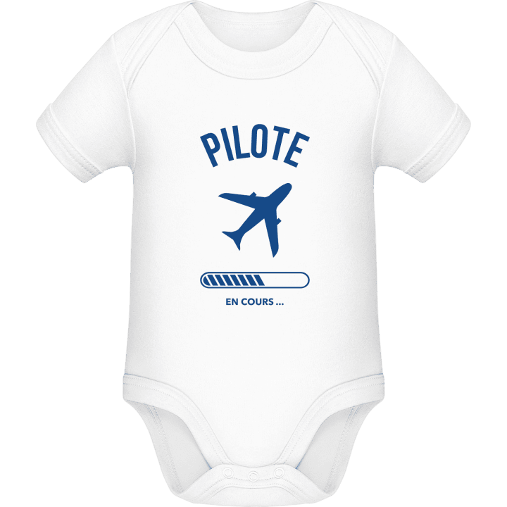 Pilote en cours Baby romper kostym contain pic
