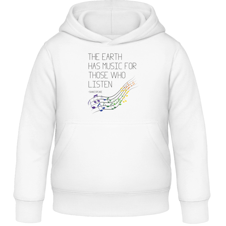 The earth has music for those who listen Kids Hoodie contain pic