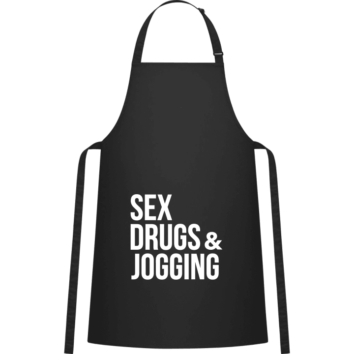 Sex Drugs And Jogging Delantal de cocina contain pic