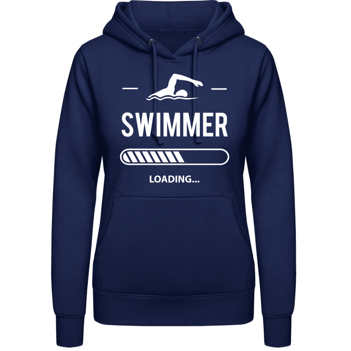 Swimmer Loading Hoodie för kvinnor contain pic