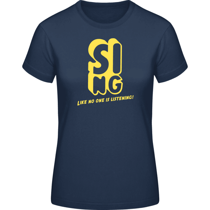 Sing T-shirt för kvinnor contain pic