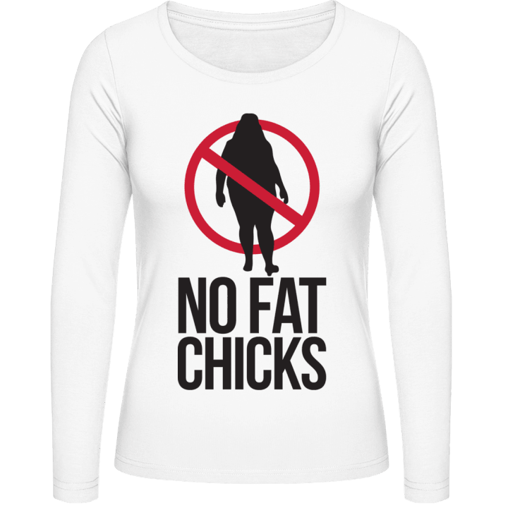 No Fat Chicks Langermet skjorte for kvinner 0 image