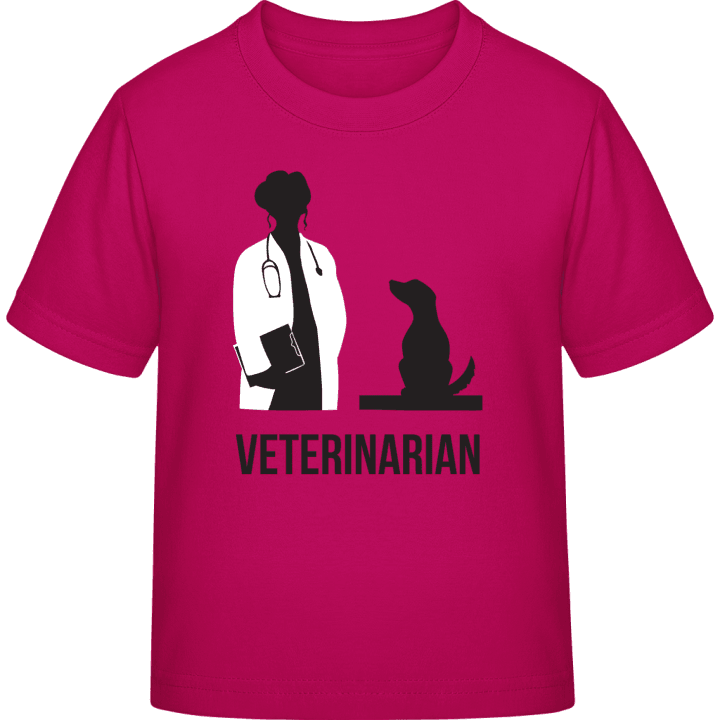 Female Veterinarian T-shirt för barn contain pic
