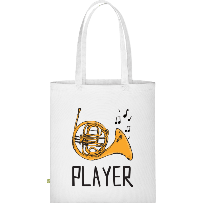 French Horn Player Illustration Stoffen tas contain pic
