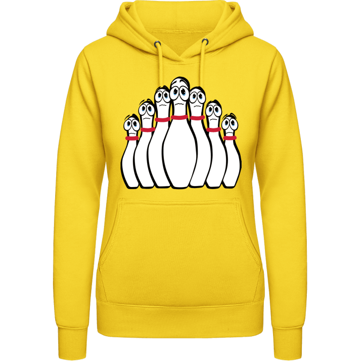 Scared Pins Bowling Hoodie för kvinnor contain pic