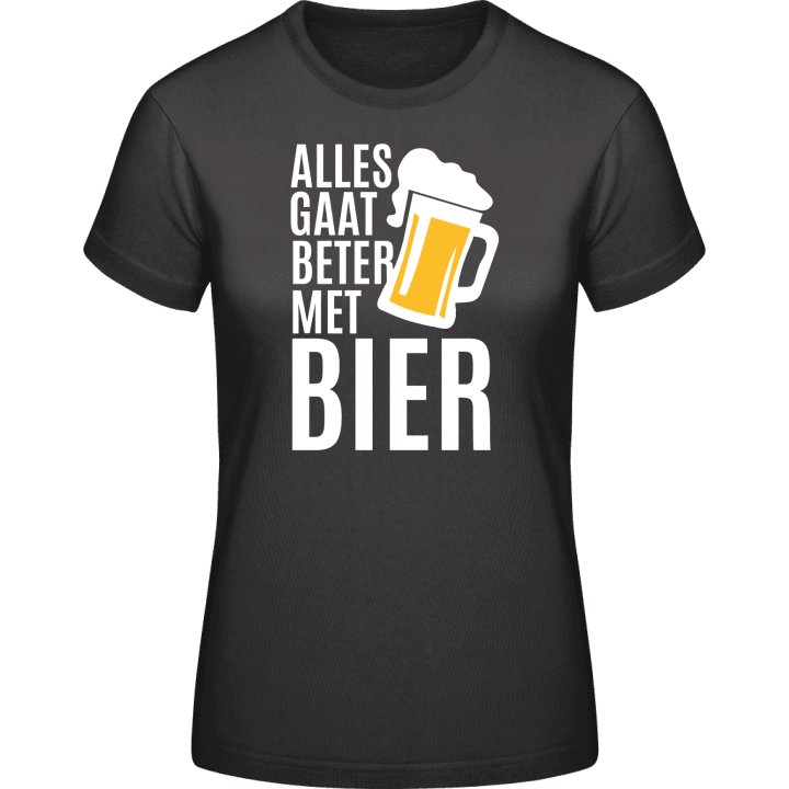 Alles Gaat Beter Met Bier T-skjorte for kvinner contain pic