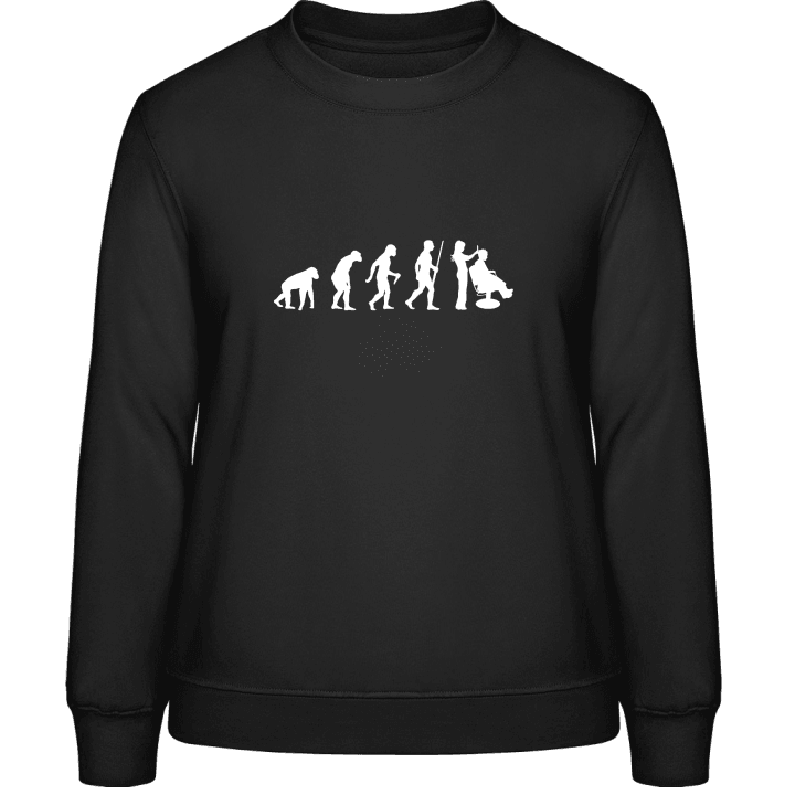 Hairdresser Evolution Frauen Sweatshirt contain pic