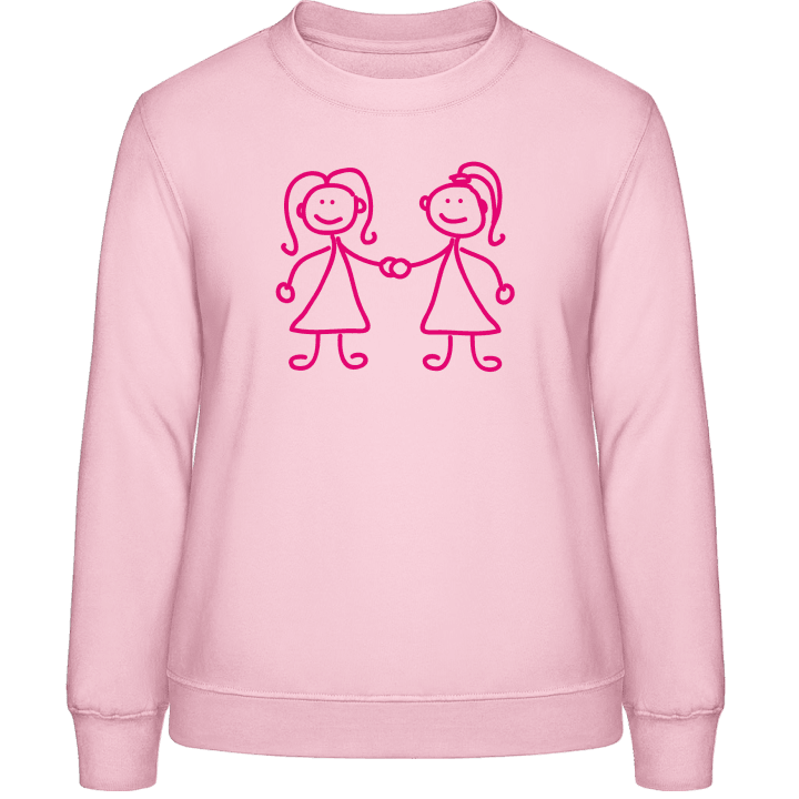 Sisters Girlfriends Holding Hands Sweat-shirt pour femme 0 image