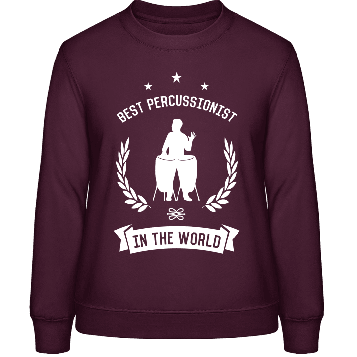 Best Percussionist In The World Sweatshirt för kvinnor contain pic
