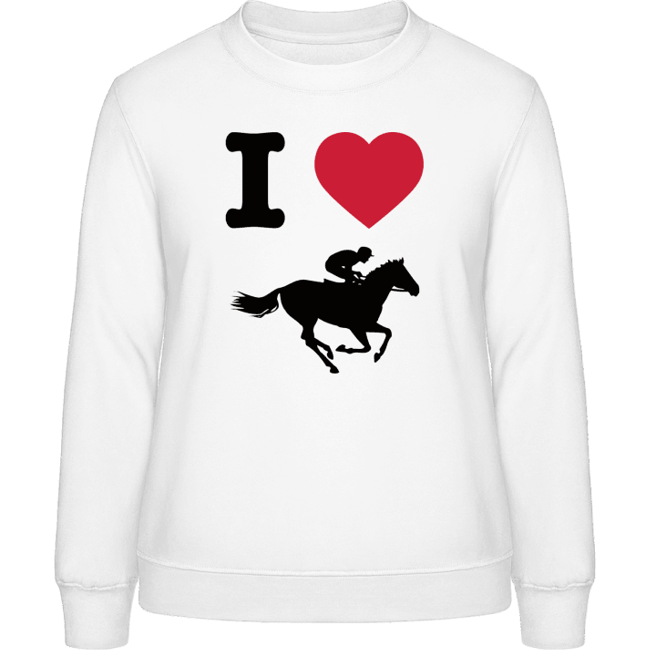I Heart Horse Races Vrouwen Sweatshirt contain pic