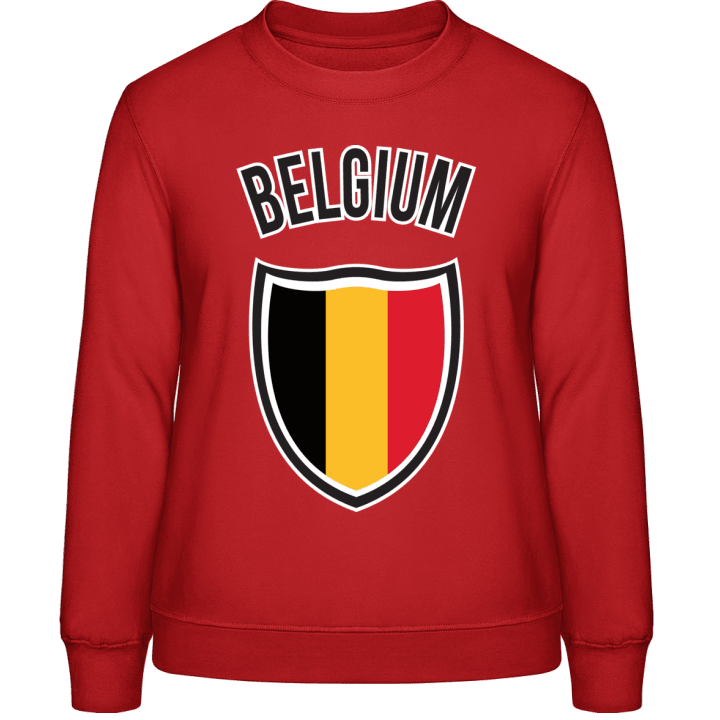 Belgium Flag Shield Vrouwen Sweatshirt contain pic
