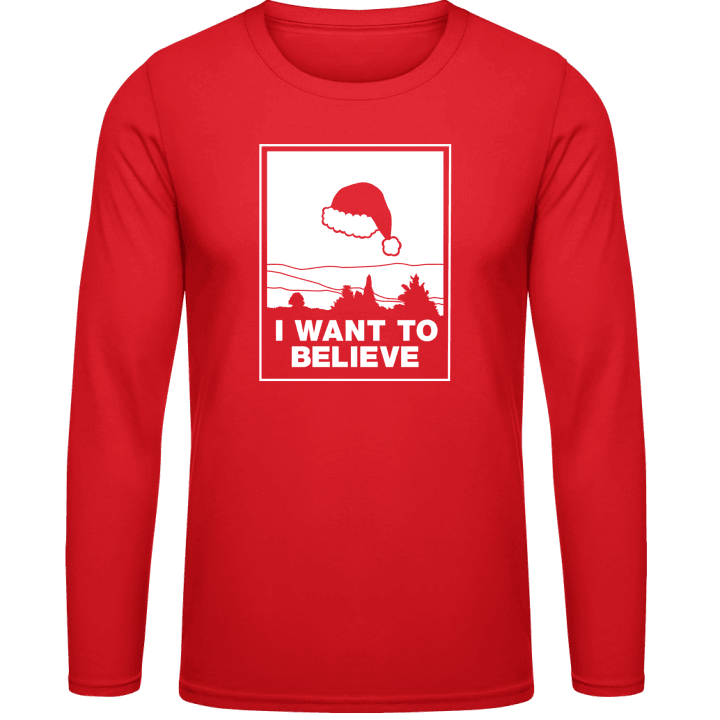 I Want To Believe In Santa Langarmshirt contain pic