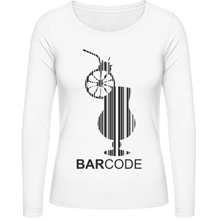 Barcode Cocktail Langermet skjorte for kvinner contain pic