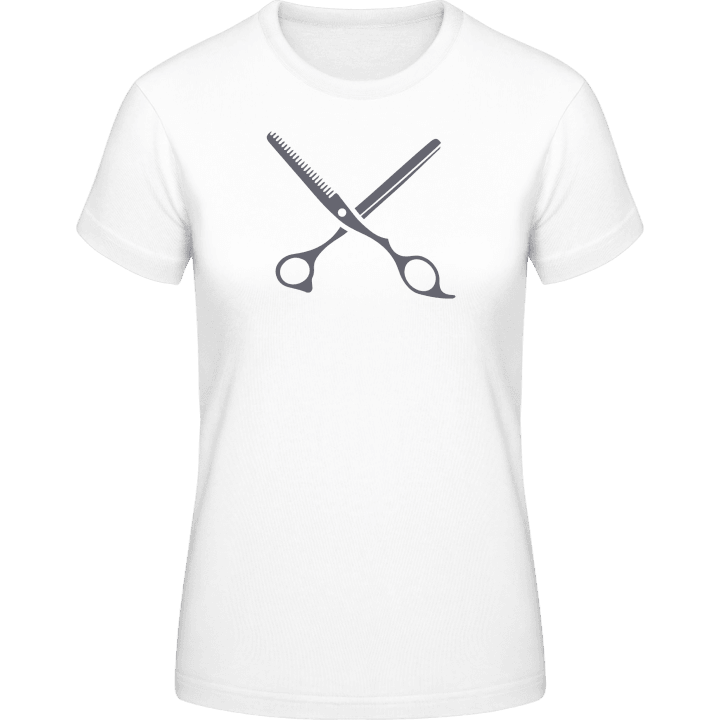 Hairdresser Scissors T-skjorte for kvinner contain pic