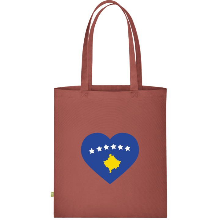 Kosovo Heart Flag Bolsa de tela contain pic