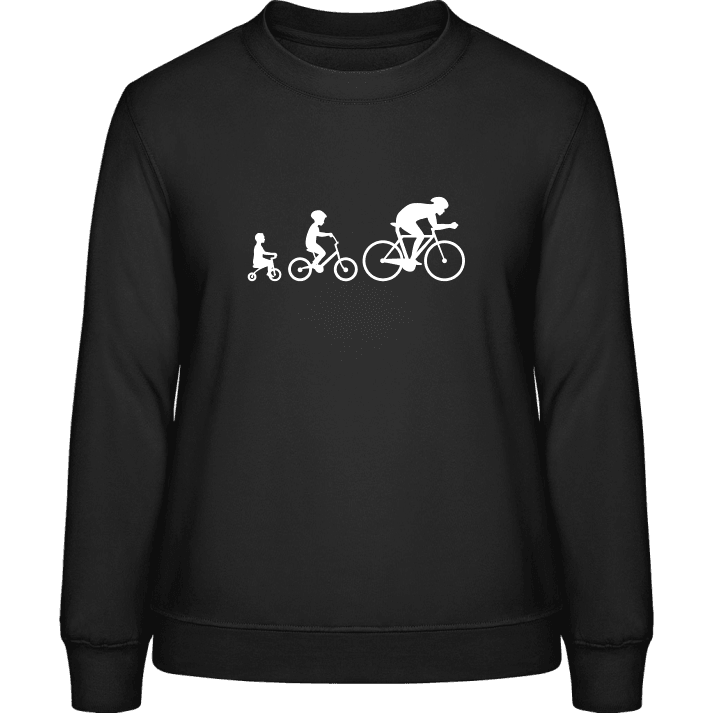 Evolution Of A Cyclist Sweatshirt för kvinnor 0 image