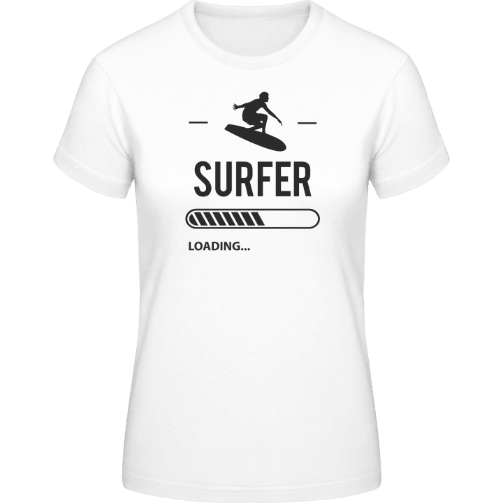 Surfer Loading T-skjorte for kvinner contain pic