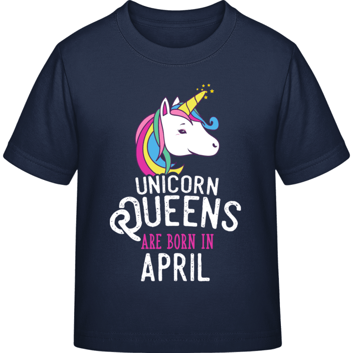 Unicorn Queens Are Born In April Kids T-shirt 0 image
