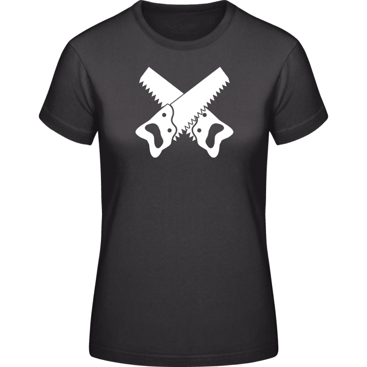 Saws Crossed T-shirt för kvinnor contain pic