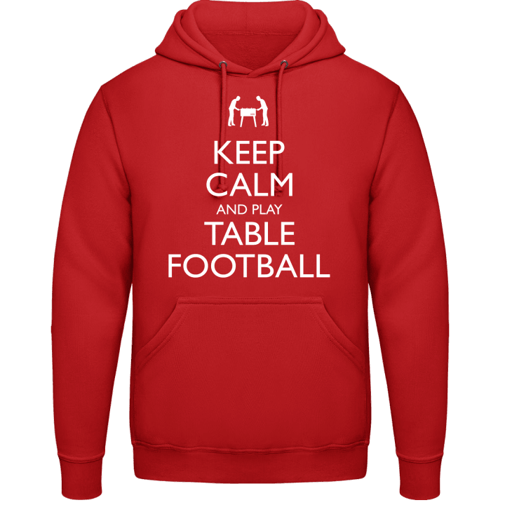 Keep Calm and Play Table Football Felpa con cappuccio contain pic