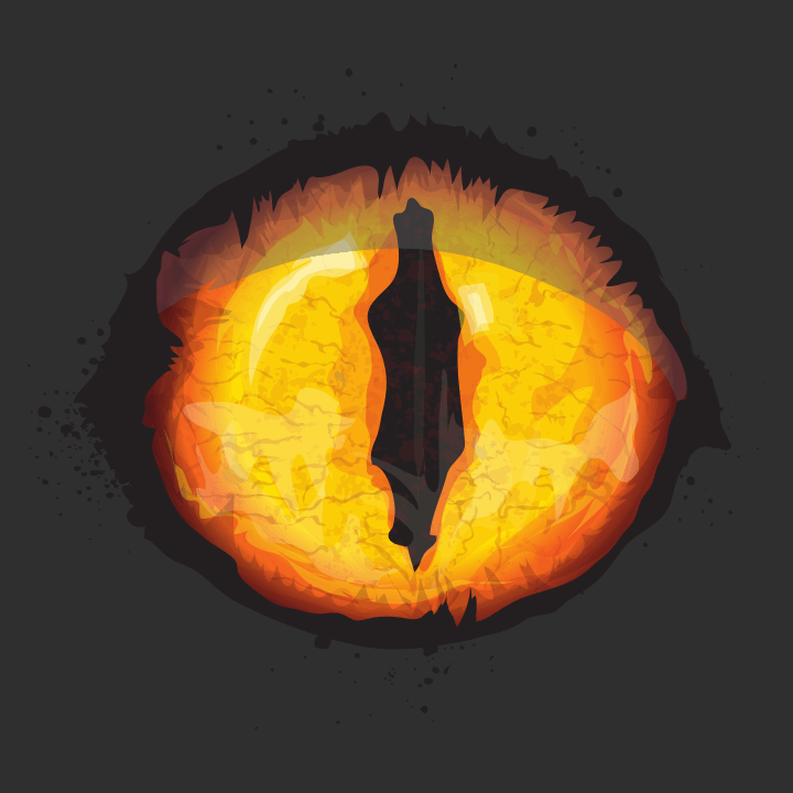 Scary Yellow Monster Eye Vauvan t-paita 0 image