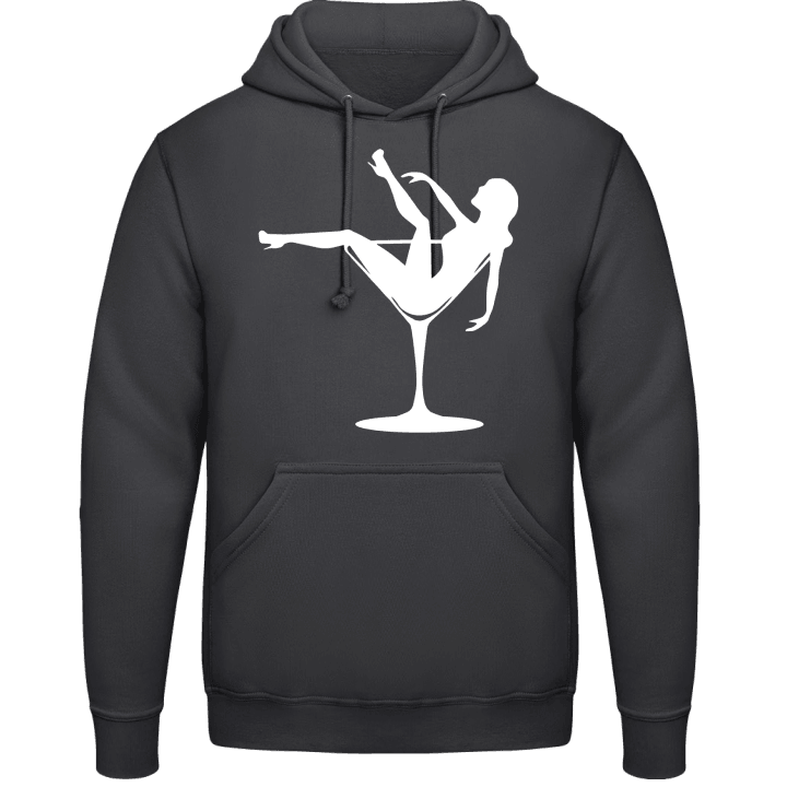 Woman In Cocktail Glas Hoodie contain pic