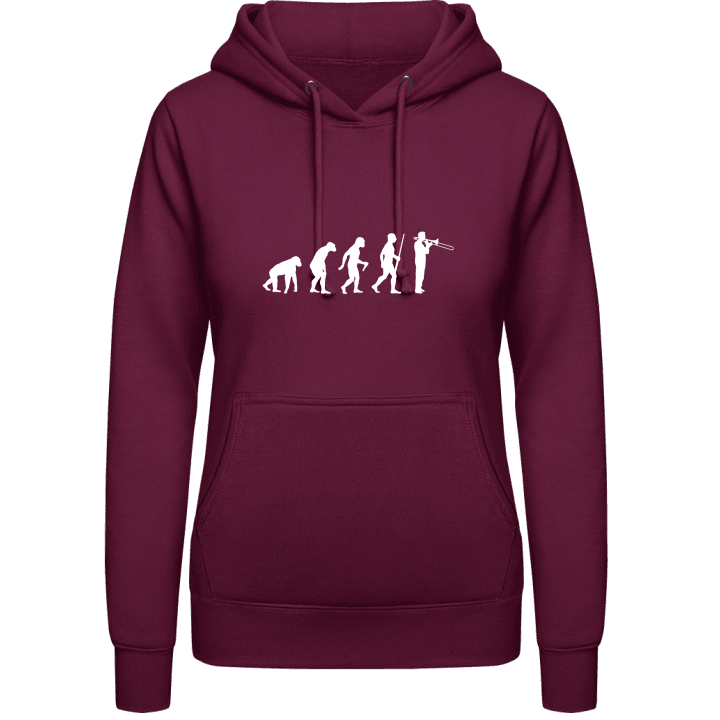 Trombonist Evolution Vrouwen Hoodie contain pic