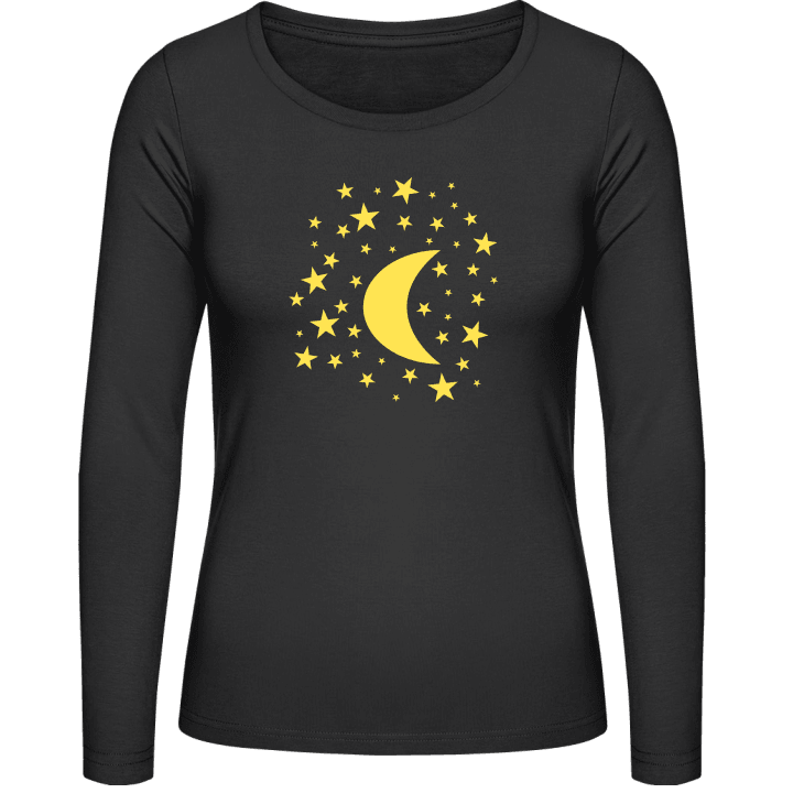 Lune et les étoiles T-shirt à manches longues pour femmes 0 image