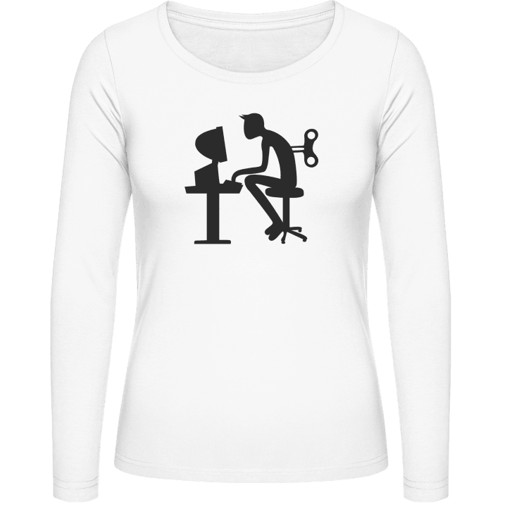 Office Working Women long Sleeve Shirt contain pic