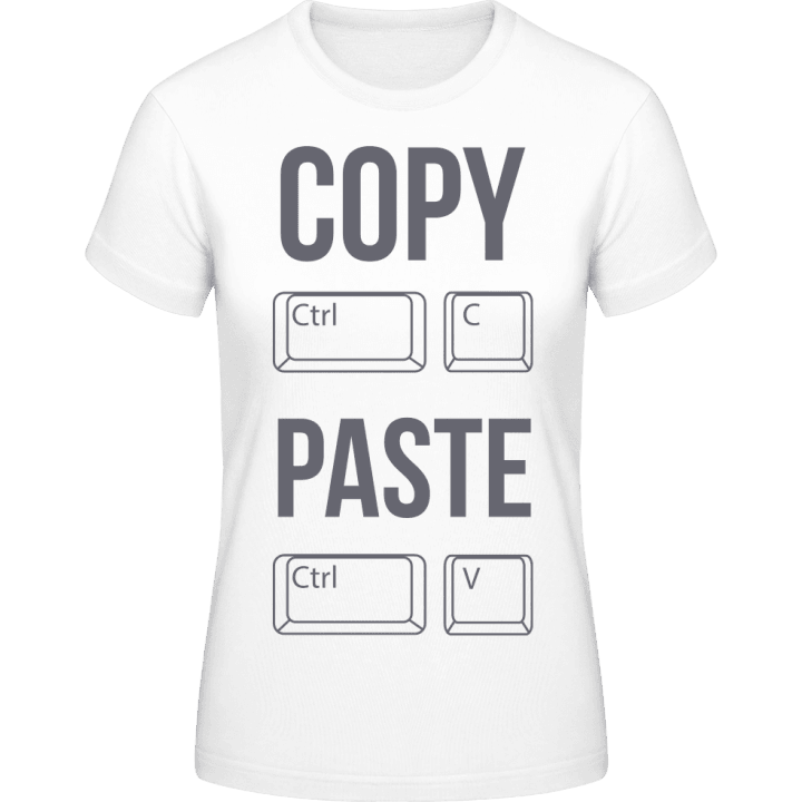 Copy Ctrl C Paste Ctrl V T-skjorte for kvinner 0 image