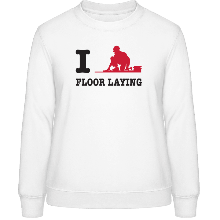 I Love Floor Laying Sweat-shirt pour femme contain pic