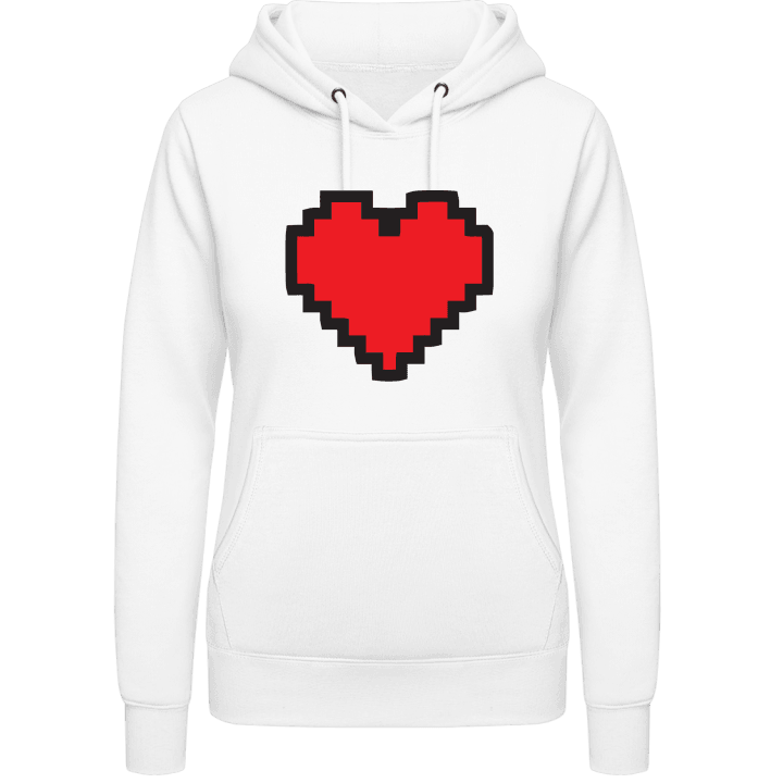 Big Pixel Heart Hettegenser for kvinner contain pic