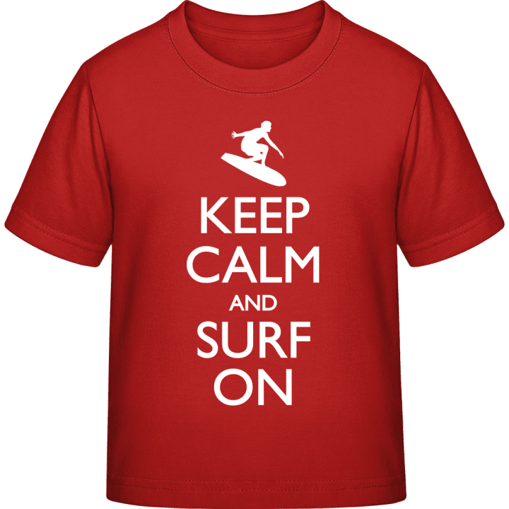 Keep Calm And Surf On Classic T-skjorte for barn contain pic