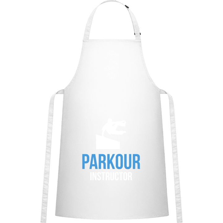 Parkour Instructor Delantal de cocina contain pic