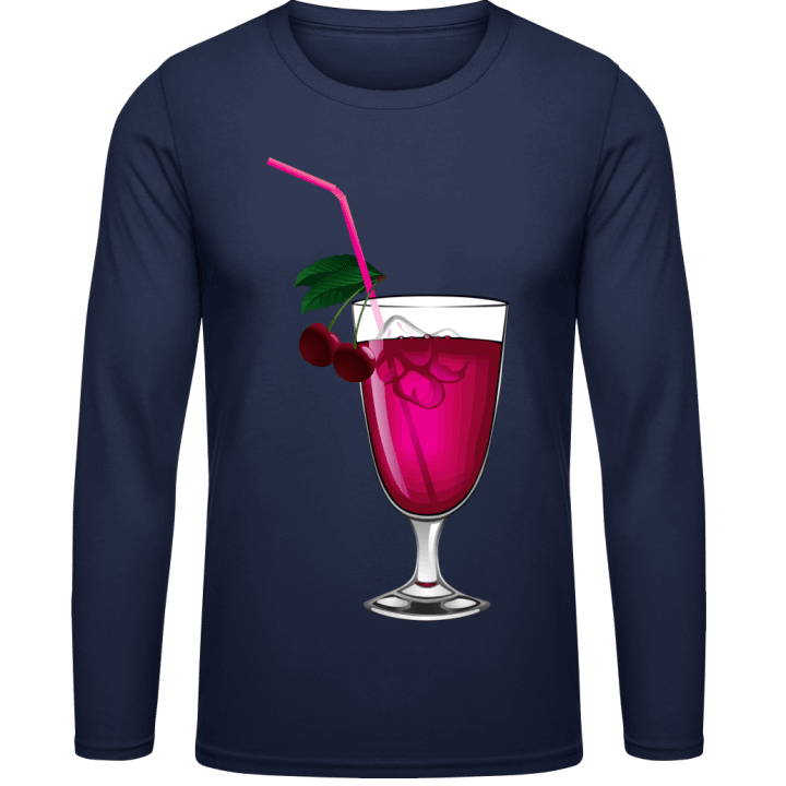 Red Cocktail Long Sleeve Shirt contain pic