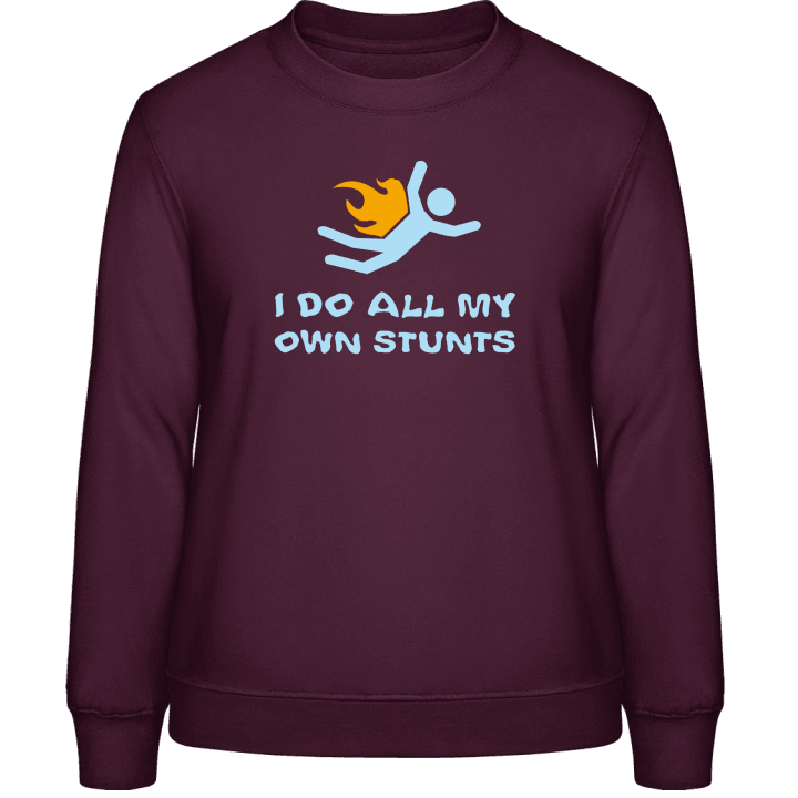 I Do All My Own Stunts Sudadera de mujer contain pic