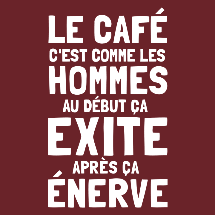 Le café c'est comme les hommes Langærmet skjorte til kvinder 0 image