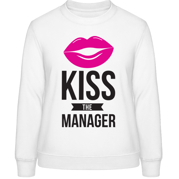 Kiss The Manager Frauen Sweatshirt contain pic