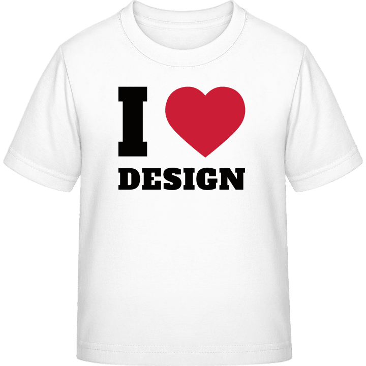 I Love Design Camiseta infantil contain pic