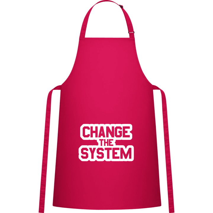 Change The System Delantal de cocina contain pic