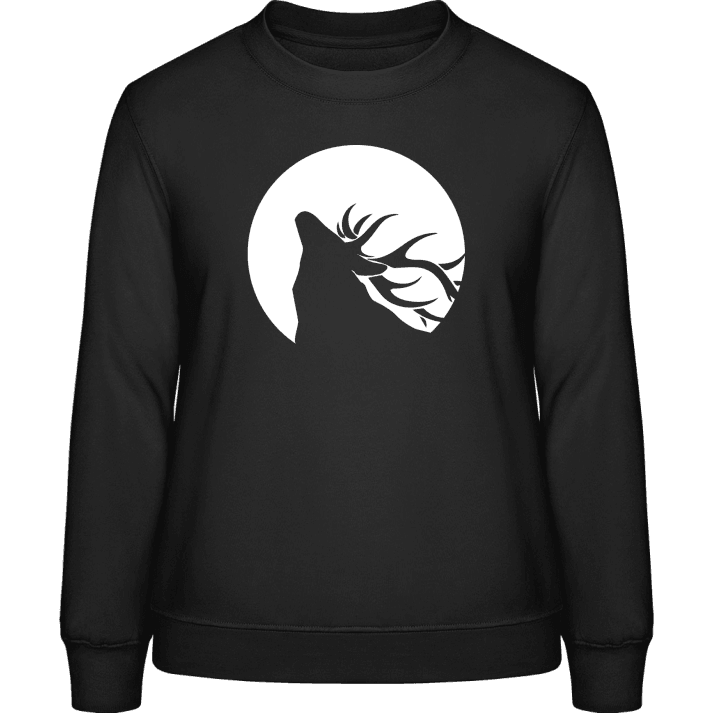 Deer with Moon Vrouwen Sweatshirt 0 image