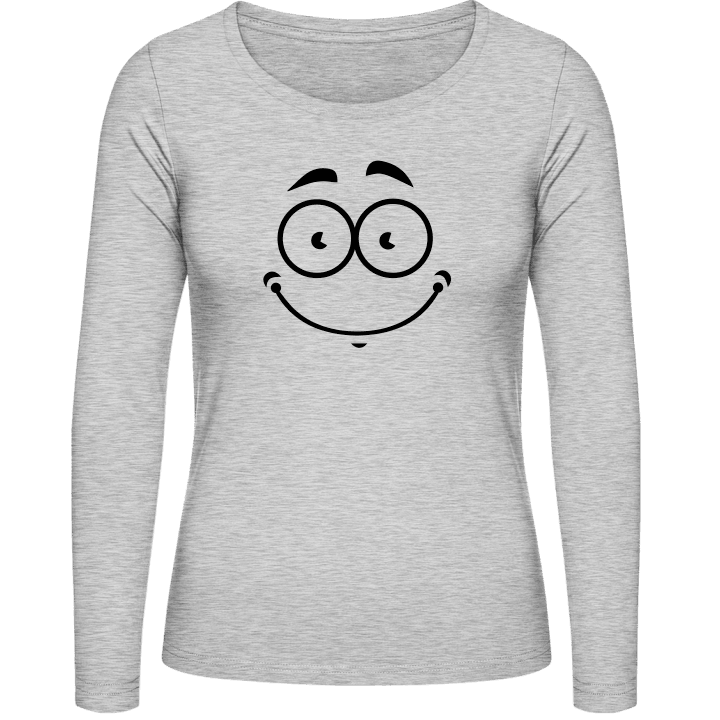 Smiley Face Happy Vrouwen Lange Mouw Shirt contain pic
