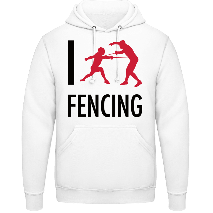 I Love Fencing Felpa con cappuccio contain pic