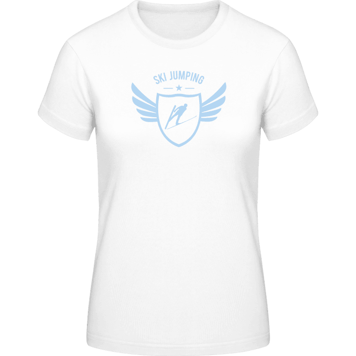 Ski Jumping Winged T-shirt för kvinnor contain pic